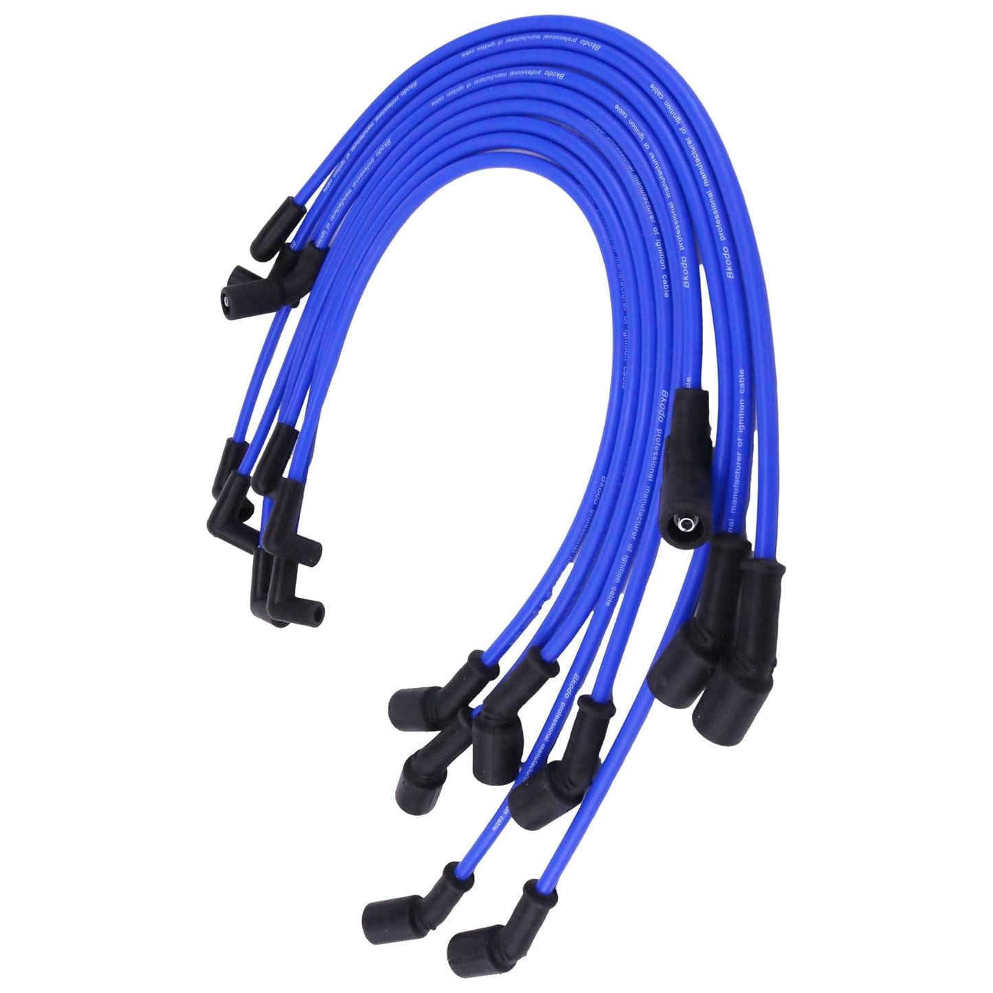 Spark Plug Ignition Wires 84863656A1 18-8828-1 Comaptible with Mercruiser MPI V8 5.0L 5.7L 6.2L Fuel Injected Engines with The Flat Cap