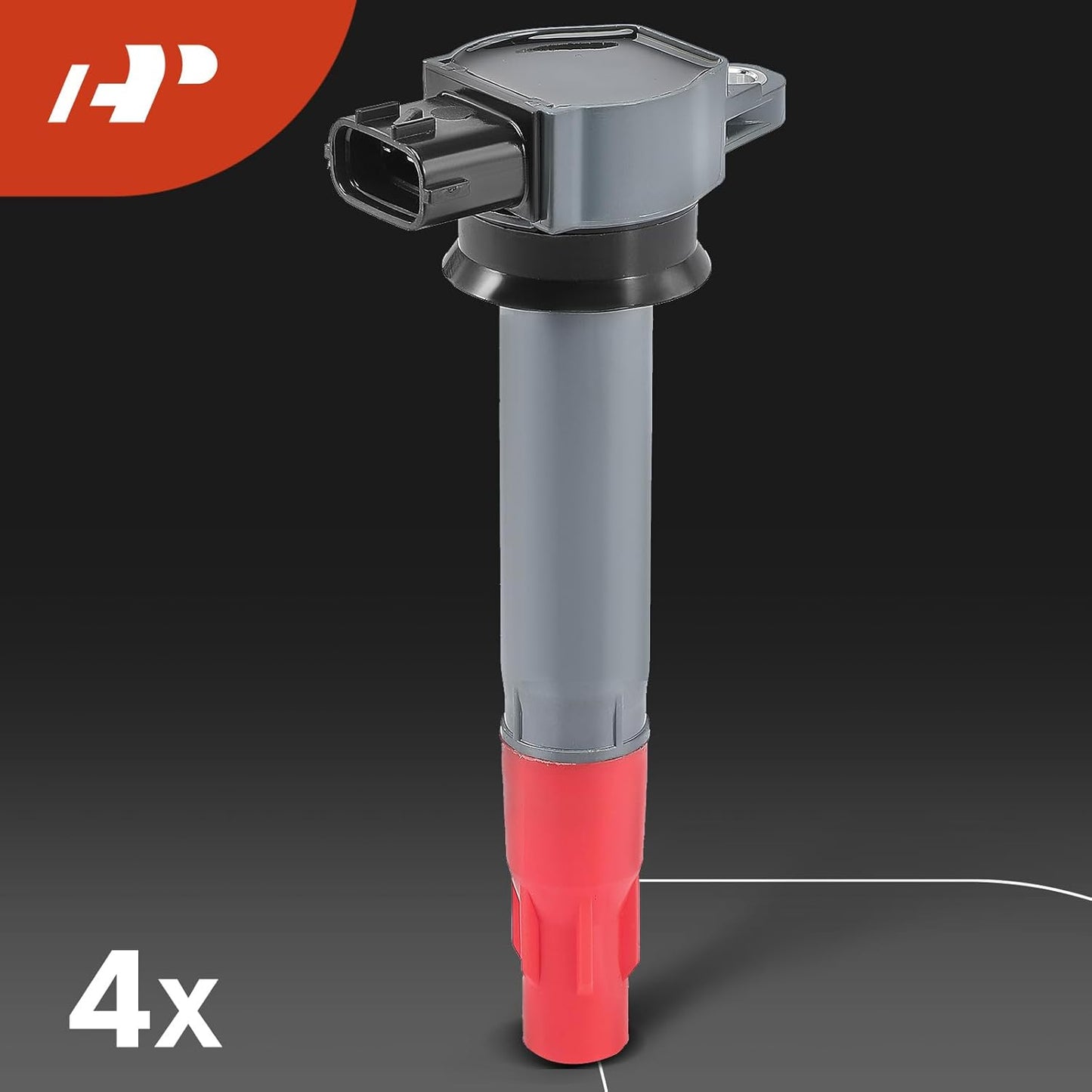 A-Premium Set of 4 Ignition Coil Pack and Iridium Spark Plugs Compatible with Mitsubishi Outlander 2010-2013, Lancer 2009-2010 2013-2015, 2.4L