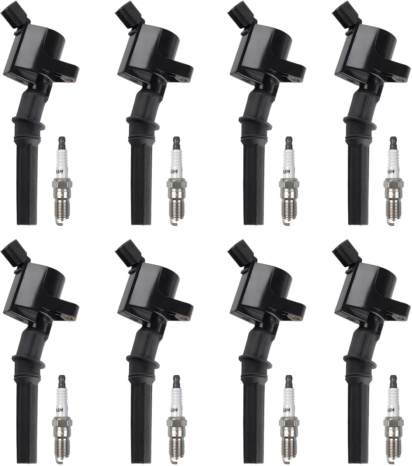 Set of 8 Ignition Coil DG508 & Spark Plug SP479 for Ford F150 F250 F350 E150 E250 E350 Expedition Mustang Lincoln Mercury Explorer 4.6L 5.4L,Replaces#DG491 FD503 DG457 DG472 1L2U12029AA C1454 C1417