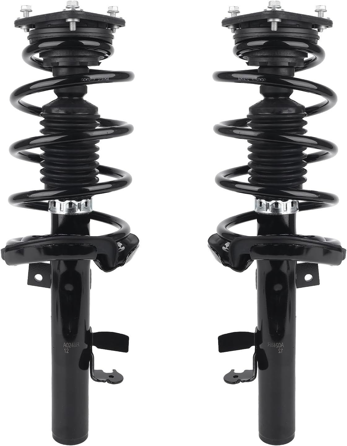 Autoround Front Complete Shock Absorber Compatible with Ford Focus 2012-2013, 172523 172522 Left & Right Struts with Coil Spring Assembly