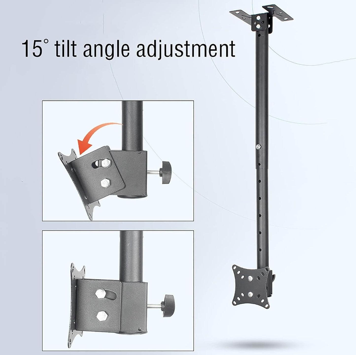Adjustable Ceiling TV Mount Tiltable & Swivel Bracket for 12 32 Inch Flat LCD Screens Universal TV Ceiling Support Heavy Duty Design for Secure in Tion