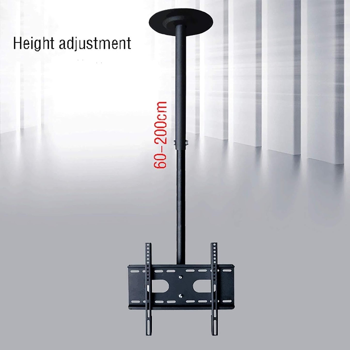 Adjustable Ceiling TV Mount, Full Motion 360° Rotation, Height Adjustable, Ceiling Wall Installation(1.5m)