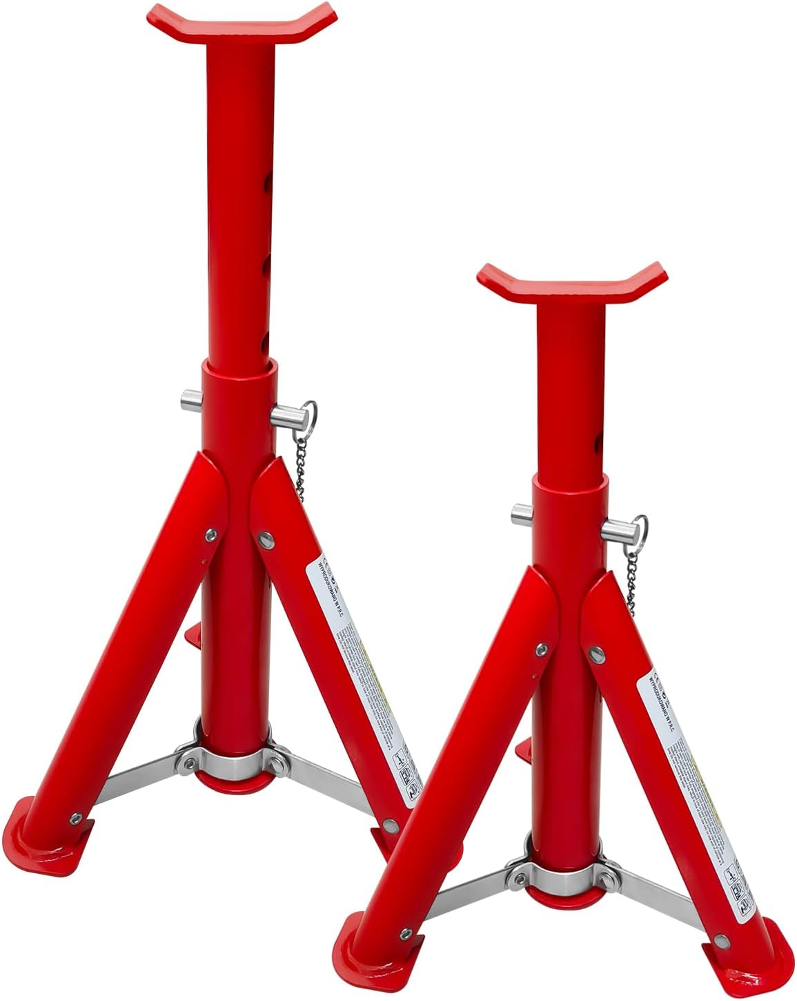 6 Ton Jack Stands, 15.6"-23.4" Adjustable with Double Pin Locking,Heavy Duty Jack Stands with Extra Rubber Pads,Car Lifts for Home Garage,Lifting Various Vehicles,1 Pair Black
