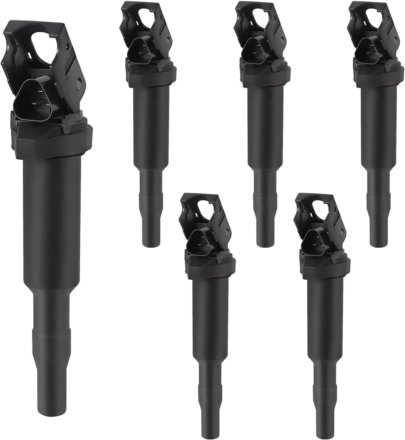 Automotive Replacement Ignition Coil Packs - Compatible with BMW Vehicles - 128i 328i 535i 550i 750i X5 X6 M5 M6 Z4 L6 and more (6 Piece)