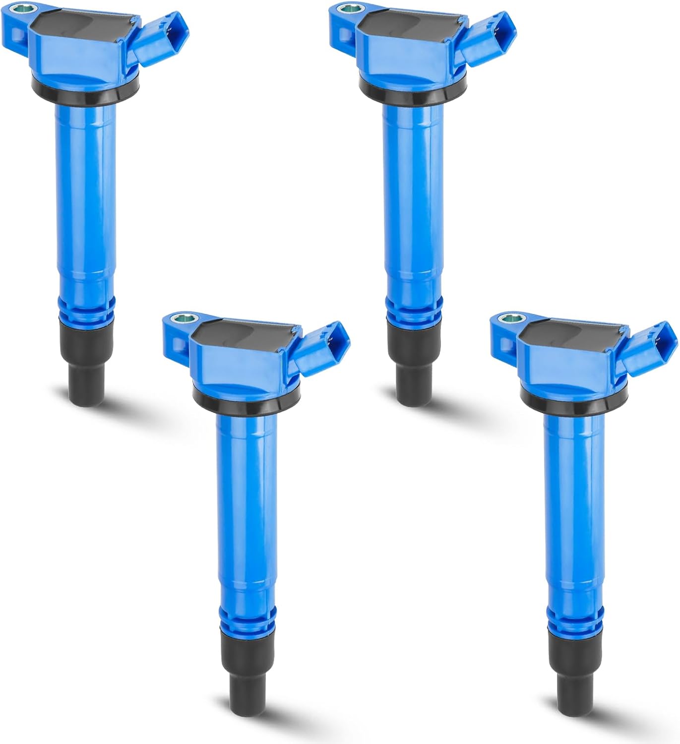 6PCS Ignition Coil Pack Compatible with Toyota Camry Rav4 Highlander Tundra Lexus ES300h LS460 LS600h LX570 GS350 IS250 IS350 2.5L 3.5L 4.6L 5.0L 5.7L V6 V8, Replace for UF507 C1596, Black