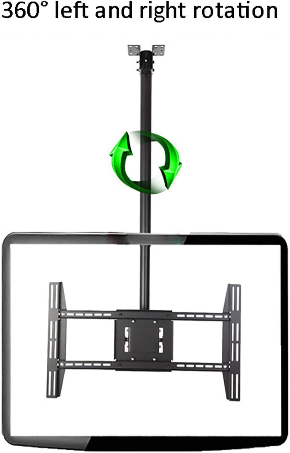 Universal TV Stand Ceiling Mount Tv Bracket, Hanging Full Motion TV Mount for 43-80 Inch TVs, Adjustable Height Telescoping Tilt and Swivel (Size : 2.6m) (2.6m)