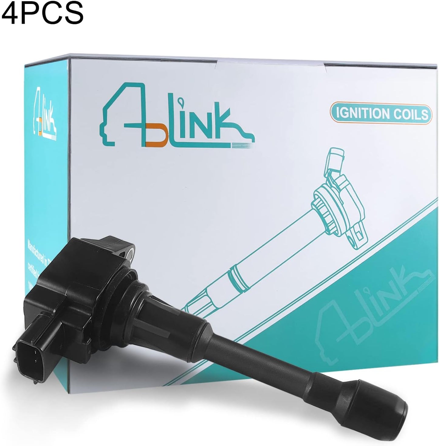 Set of 4 UF549 Ignition Coil Pack L4 1.6L 1.8L 2.5L For Nissan 2007-2019 Altima Cube Rogue Sentra Versa NV200 Pathfinder Infiniti FX50 M56 QX60 QX70 5C1753 C1696