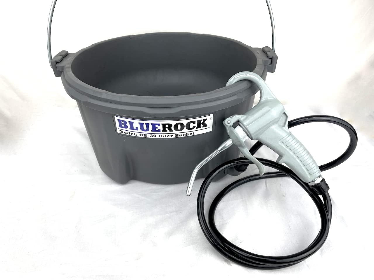 BLUEROCK Tools OB-30 Hand Held Oiler Pump and Bucket for Pipe Threading fits Ridgid 418 300 10883