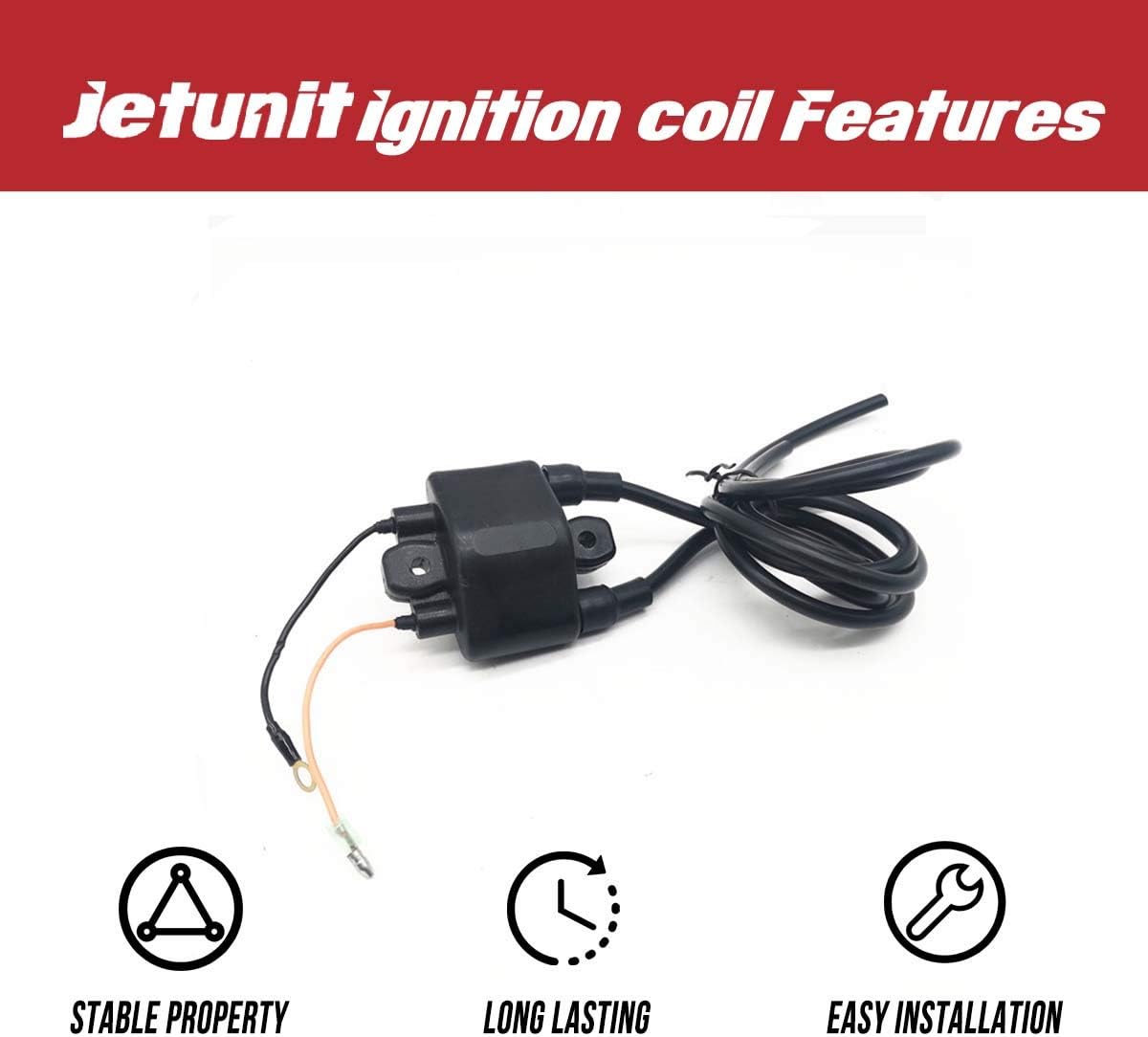 67F-85570-00-00 Ignition Coil For Yamaha 75 80 90 100 HP Outboard 1999-2004 4-Stroke 4 Cylinder F75 F80 F90 F100