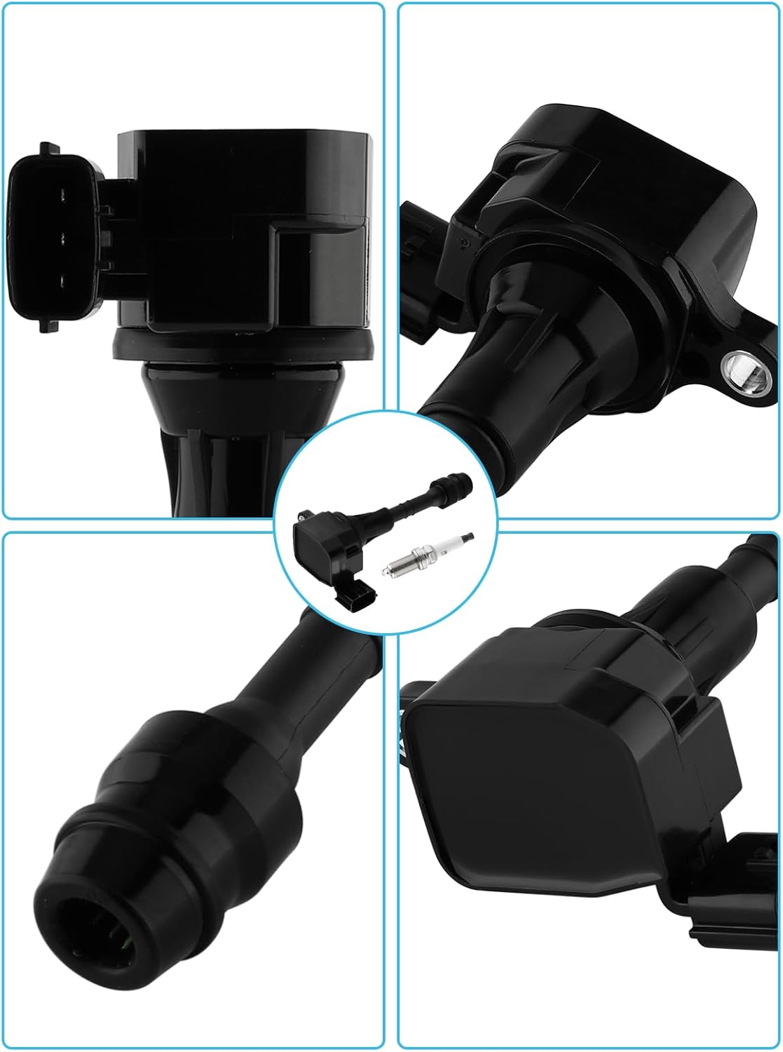UF401 Ignition Coil with Spark Plug 6 PCS (3.5L ONLY) For 2003-2006 Nissan 350Z,For Infiniti FX35 2003-2008,G35 2003-2007,M35 2006-2008 IGC0007 610-58649
