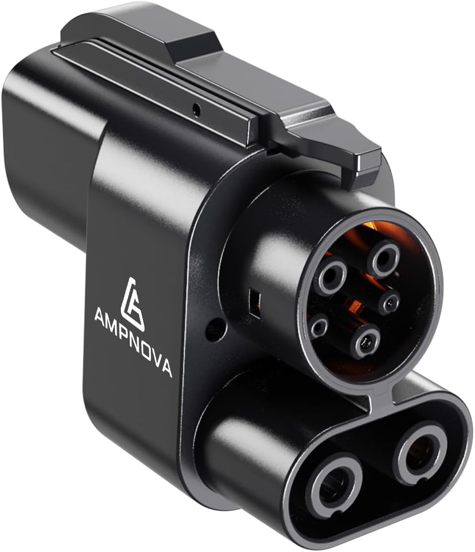 Ampnova 2025 Tesla Supercharger Adapter Pro 2-in-1 CCS1 & J1772 to NACS 250kW Ultra-Fast Charging Compatible with All Tesla Models (Y\/3\/S\/X) Works with Level 1\/2\/3 Stations
