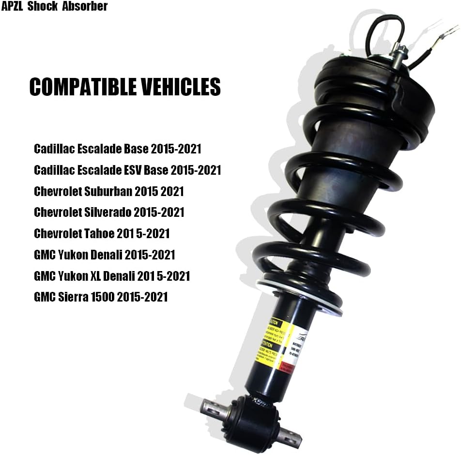 84176631 84977478 2 PCS Front Struts complete assembly Shock Absorber w/Magnetic Assy with spring for 20152016 2017 2018 2019 2020 2021 Cadillac Escalade Tahoe Suburban Silverado Yukon XL