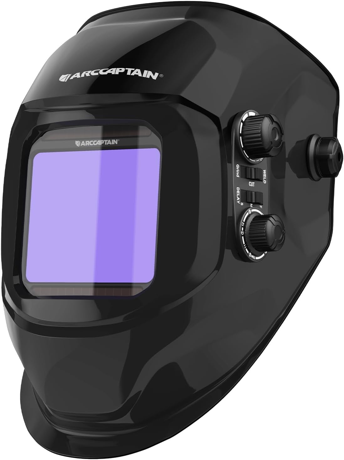 ARCCAPTAIN Welding Helmet Auto Darkening, 3.94"X3.66" Large Viewing Screen True Color Welding Hood with 4 Arc Sensor Solar Powered, Wide Shade 4-5/5-9/9-13 for ARC TIG MIG Welding Helmets for Men