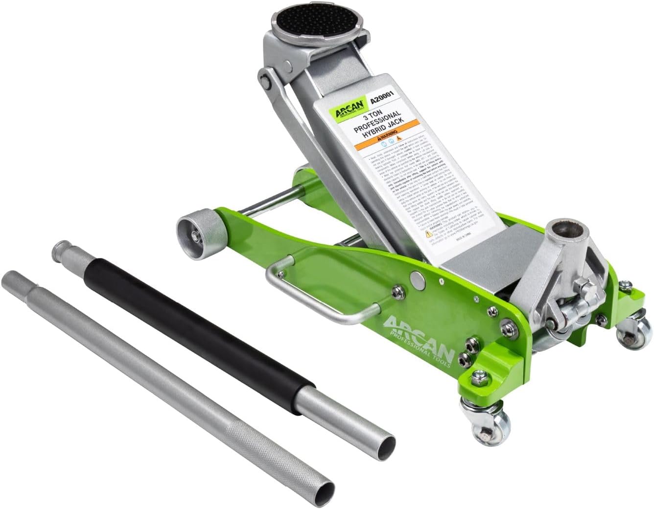 ARCAN Tools 2-Ton Extra Long Reach Low Profile Steel Floor Jack (A20016)