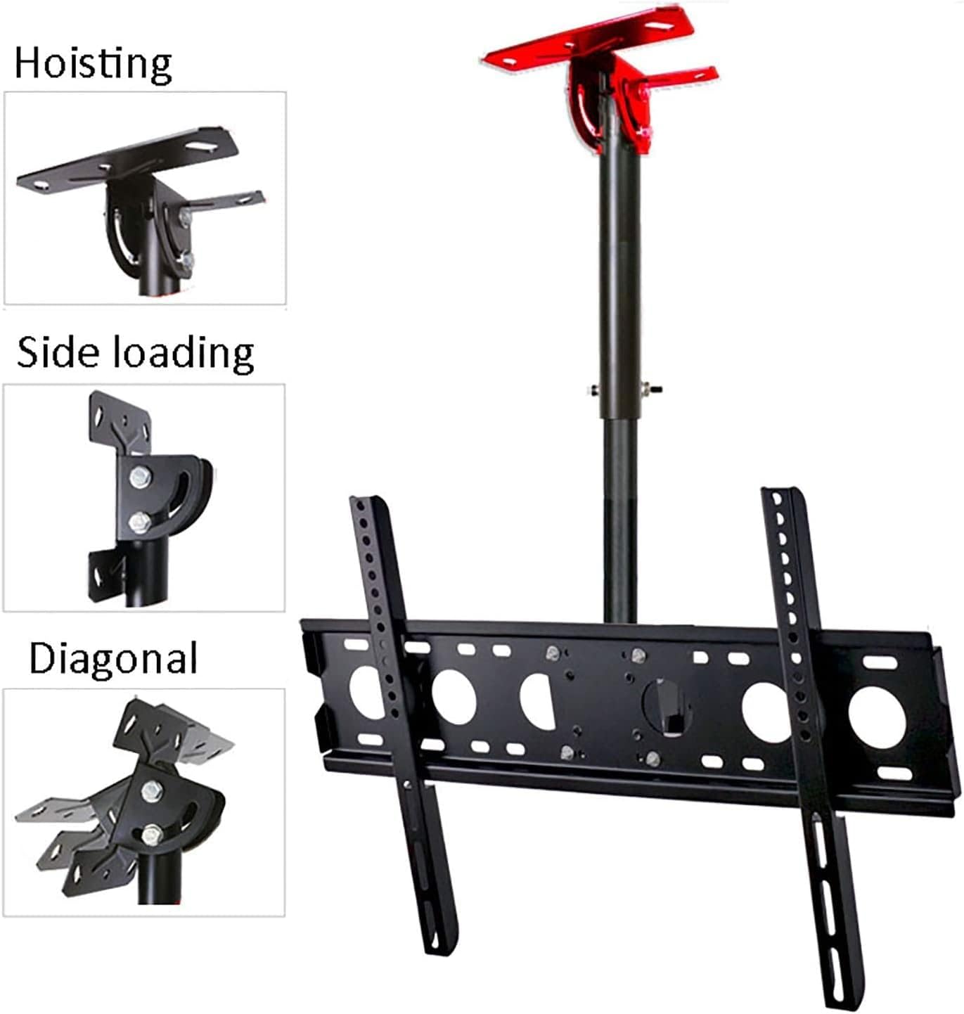 Adjustable Universal TV Ceiling Mount Stand for 32 60 Inch TVs Multifunctional Bracket Max 420x410mm Ideal for Home Theater and Office Use 2.5 3m Height