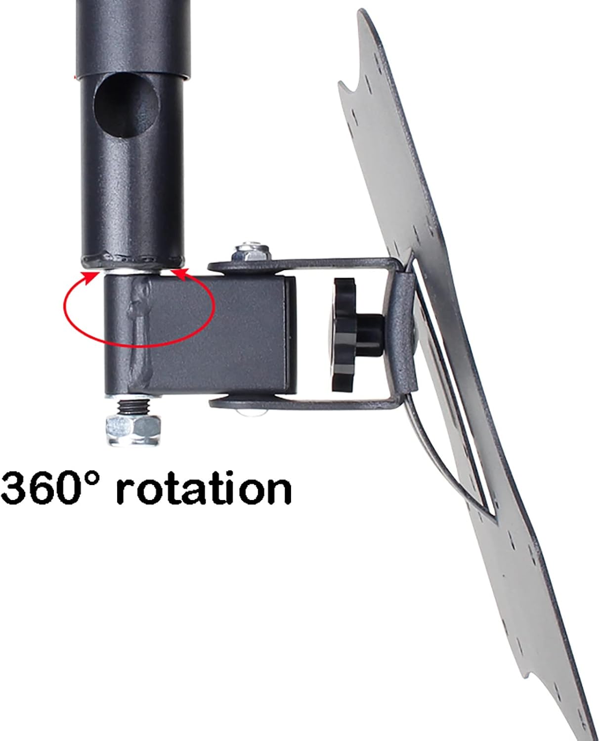 Universal TV Stand Ceiling TV Bracket, Full Motion Height Adjustable Swivel Tilting Bracket, TV Ceiling Mount Fits Most 12-32 Inch TVs, 45kg/99lbs Capacity