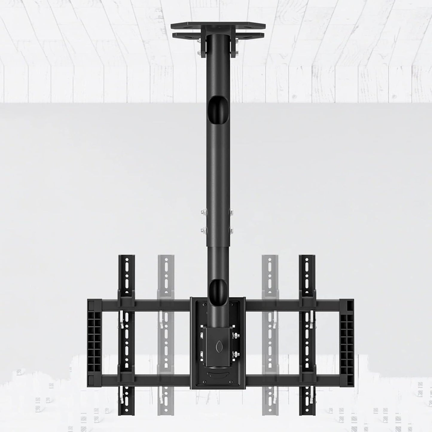 Tiltable TV Ceiling Mount - Rotatable 360° Adjustable Ceiling TV Mount Bracket, for TVs with 99-90 Inches, with 85 Kg TV Stand, Max. 600 X 400 Mm,