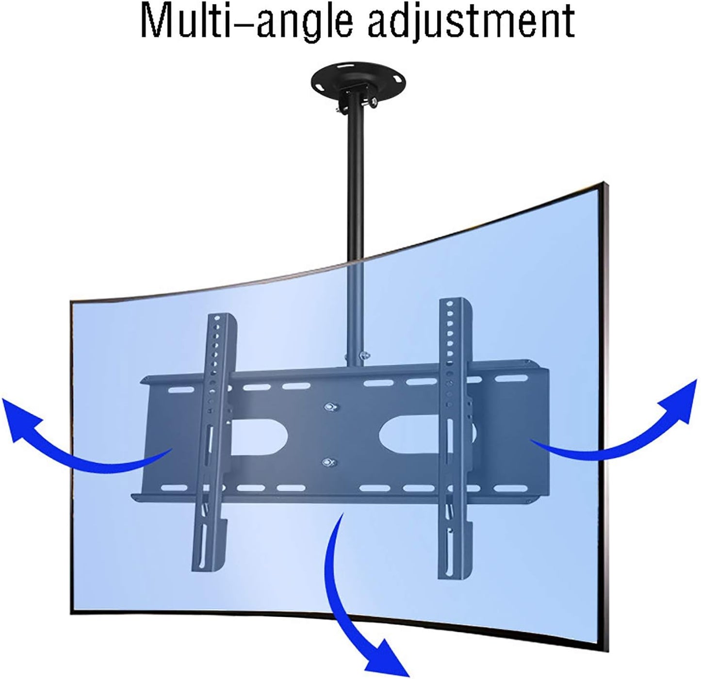 TV Stand,Tv Wall Mount Ceiling TV Mount, Adjustable Height Full Motion 360 ° Rotation TV Bracket, Max Up to 50 Inch TVs, Two Installation s: Ceiling and Wall