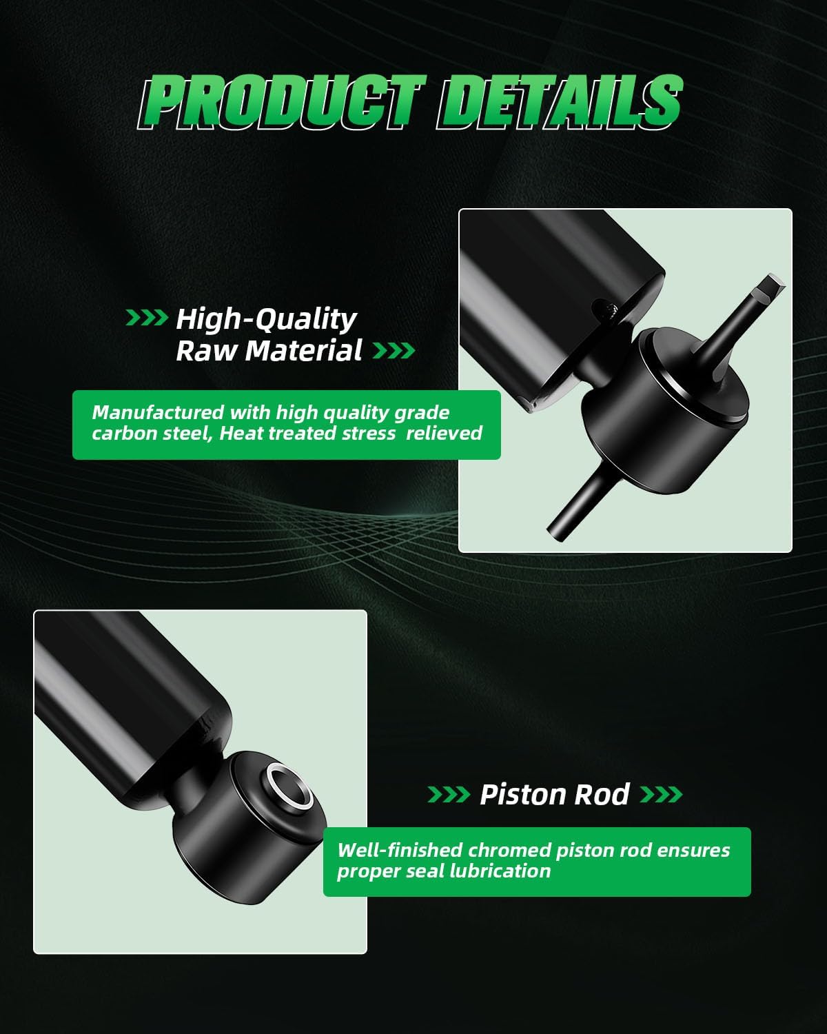 Shocks Absorbers,SCITOO Front Rear Gas Struts Shock Absorber Fit for 2007 2008 2009 2010 for Jeep Wrangler 349071 37285 349069 37287 Set of 4