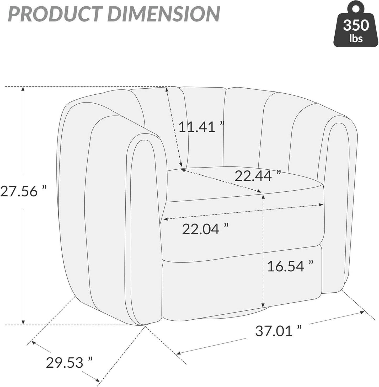 SUNWAVE Swivel Accent Chair Set of 2, 360-degree Swivel Barrel Chair with Teddy Upholstery, Comfy Pumpkin-Shaped Accent Chair for Living Room, Bedroom, or Office (2, Brown, 37")