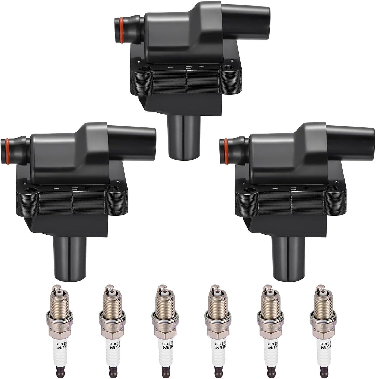 6-Pack UF741 Ignition Coils Compatible with Mercedes-Benz GLE63 GLE63 GLS63 GL63 AMG GL450 GL550 SL550 E550 S550 ML350, 3.5L 4.7L 5.5L V8 - Replaces for 2769060501, 2769063700