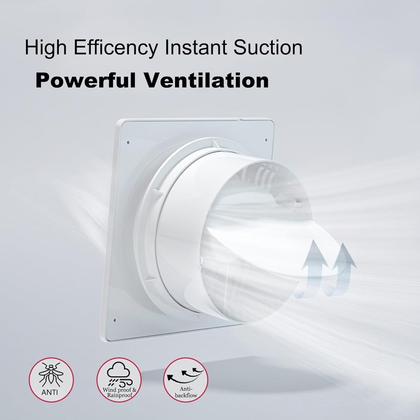 Solar Powered Fan, 9.1" Solar Exhaust Fan Kit, 25W Waterproof Chicken Coop Fans with 14.8Ft On/Off Switch Cable & Power Adapter, Cooling Ventilation for Greenhouse, Shed, Outside, Garages, Dog House
