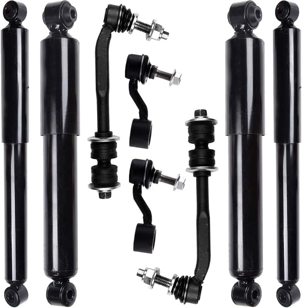 Struts Shock suspension kit for 2007 2008 2009 for Chrysler Aspen 2004 2005 2006 2007 2008 2009 for Dodge for Durango Front shock absorber Rear shock absorber Stabilizer Bar Link 8 Pcs, 911259