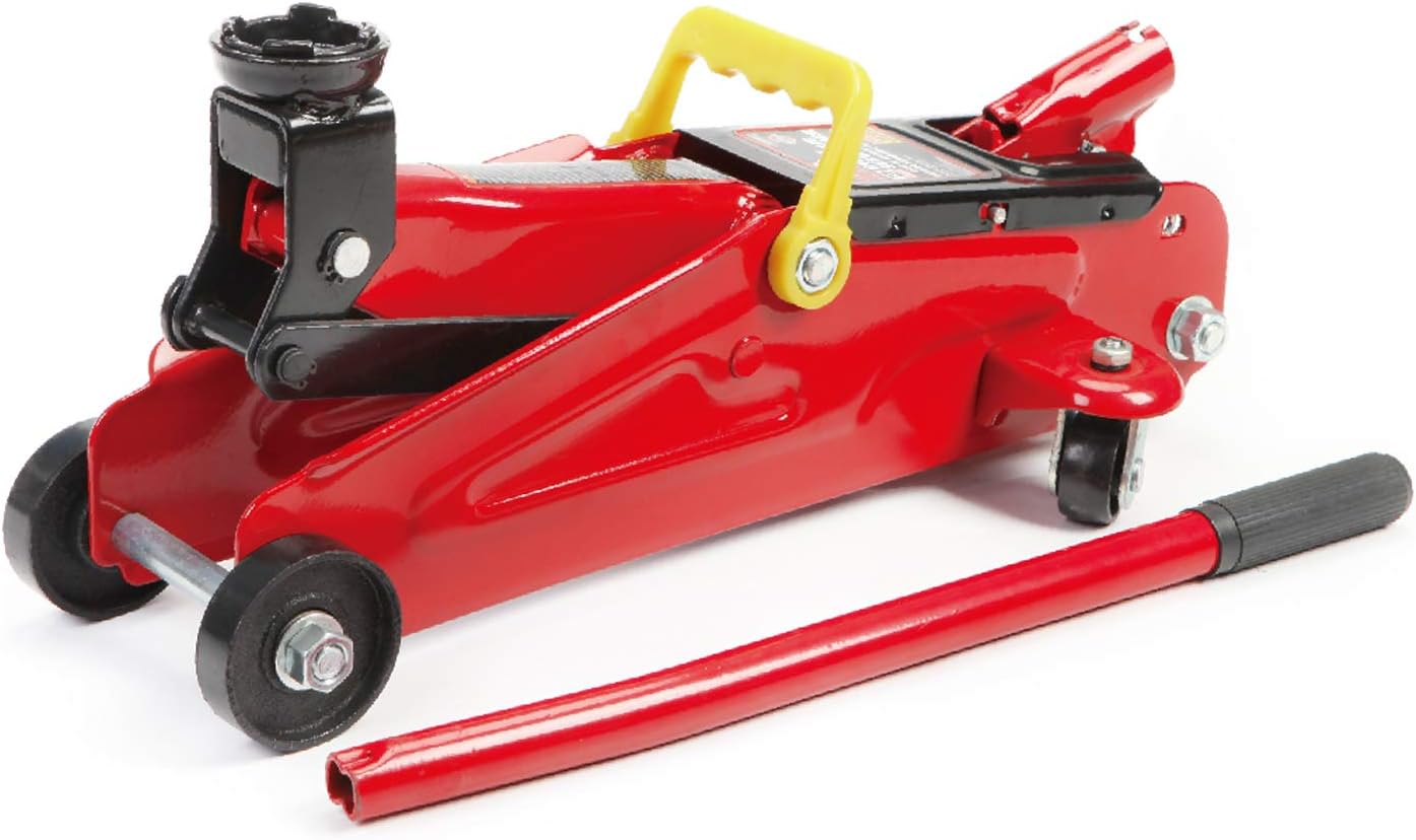 BIG RED AT82012U-1 Torin Hydraulic Trolley Service/Floor Jack with Blow Mold Carrying Storage Case, 2 Ton (4,000 lb.) Capacity, Blue