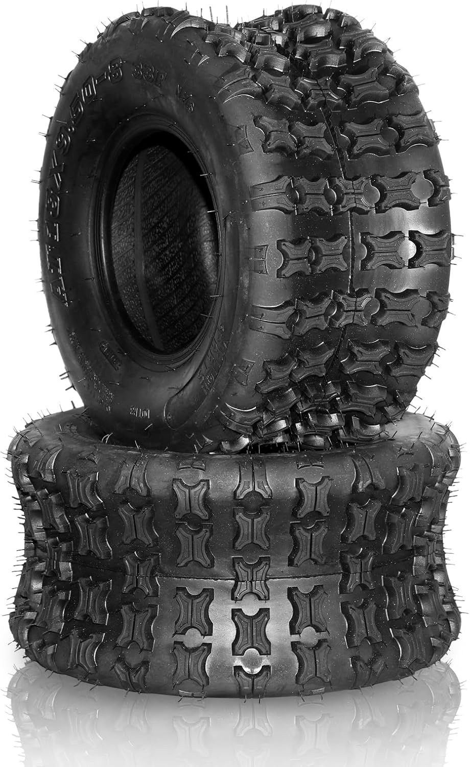 AutoForever Set of 4 Sport ATV UTV Tires 19x7-8 Front & 18X9.5-8 Rear 4PR All Terrain Tubeless Tires 19x7x8 18x9.5x8