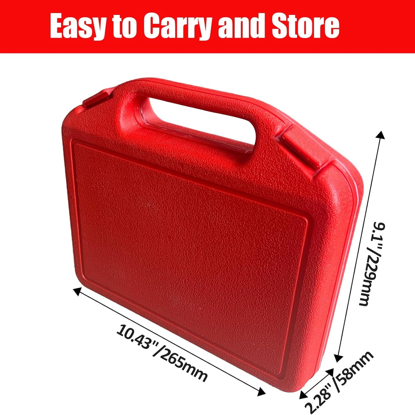 1/2 Inch Deep Drive Impact Socket Set,12-Point,SAE(3/8" to 1-1/4"),14 Pcs,Cr-Mo Steel,With a Storage Case