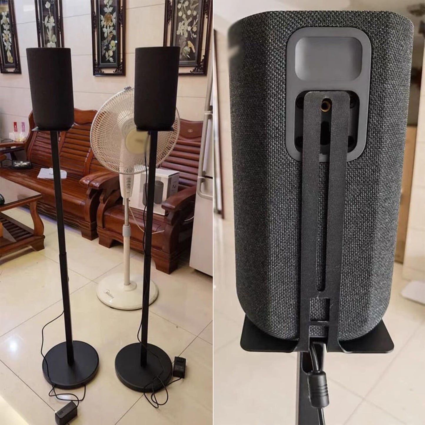 Speaker Mount Bracket Speaker Surround Floor Stand Satellite Stand Foot Stand Audio Stand Hanger Metal Lifting Bracket Heavy Duty Speaker Stand