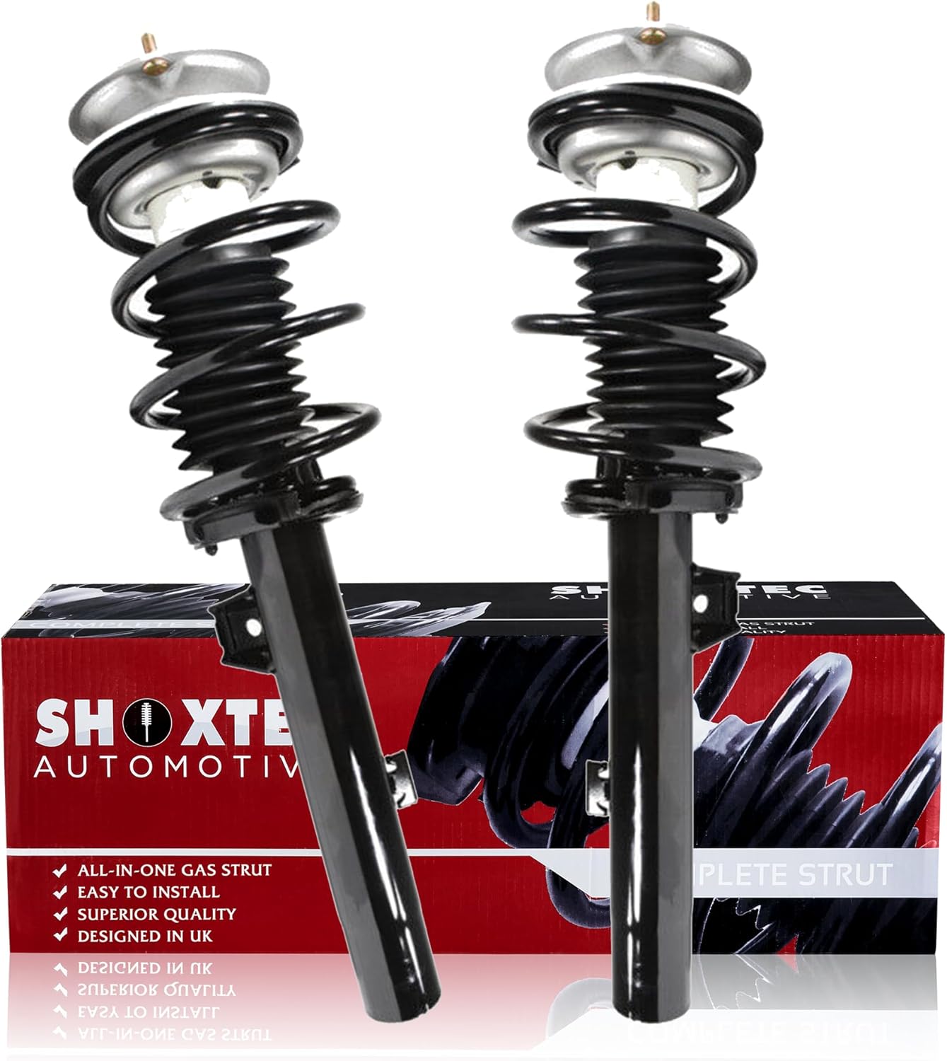 Shoxtec Front Complete Strut Assembly Replacement for 2006 BMW 325i, Replacement for 2008-2011 BMW 135i Repl No. 172314,172313