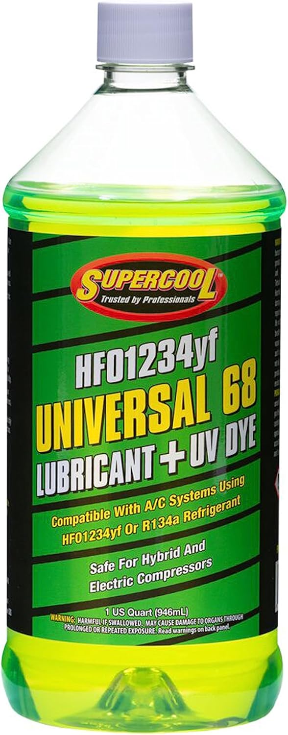 TSI Supercool 1234yf EV Electric Vehicle POE 68 Viscosity with UV Dye Quart 32 oz