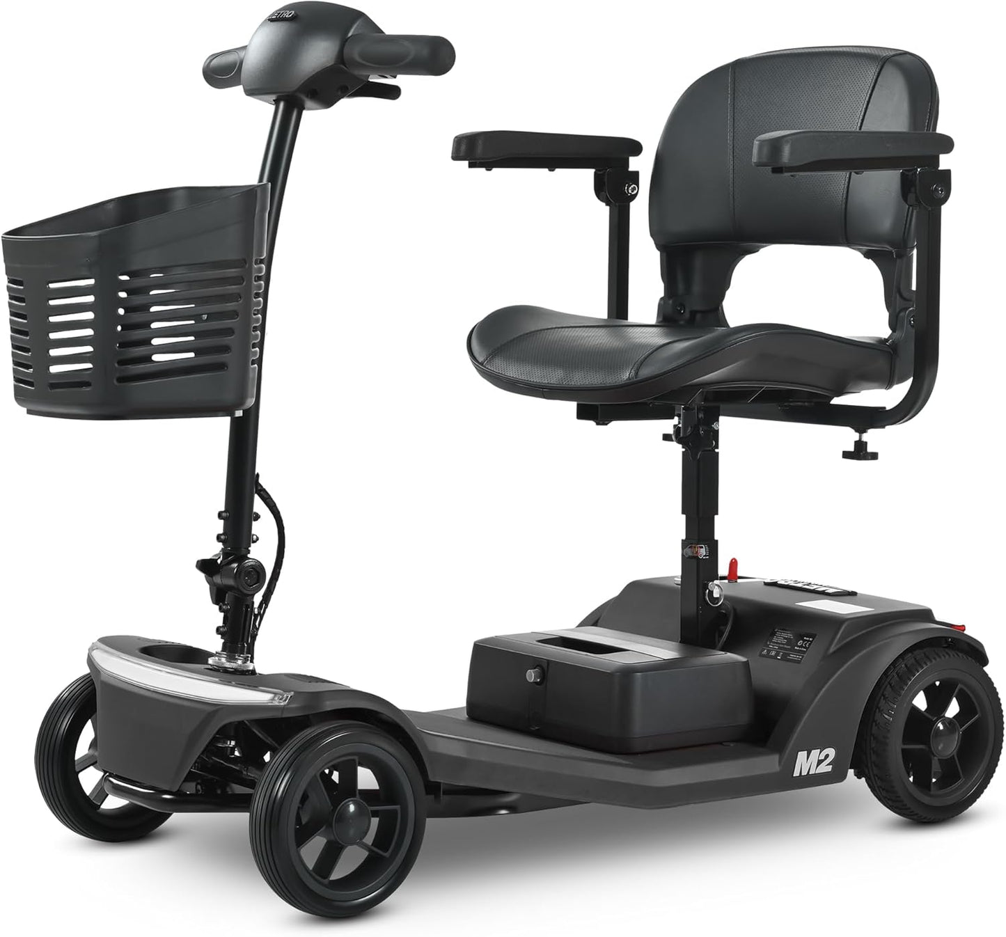 20A 32 Miles Electric Mobility Scooter for Adults Wheelchair Device for Travel, Elderly. 350 lbs Max Weight, 350W Heavy Duty Mobility Scooters for Seniors wiht Two Baskets(Y3-Blue)