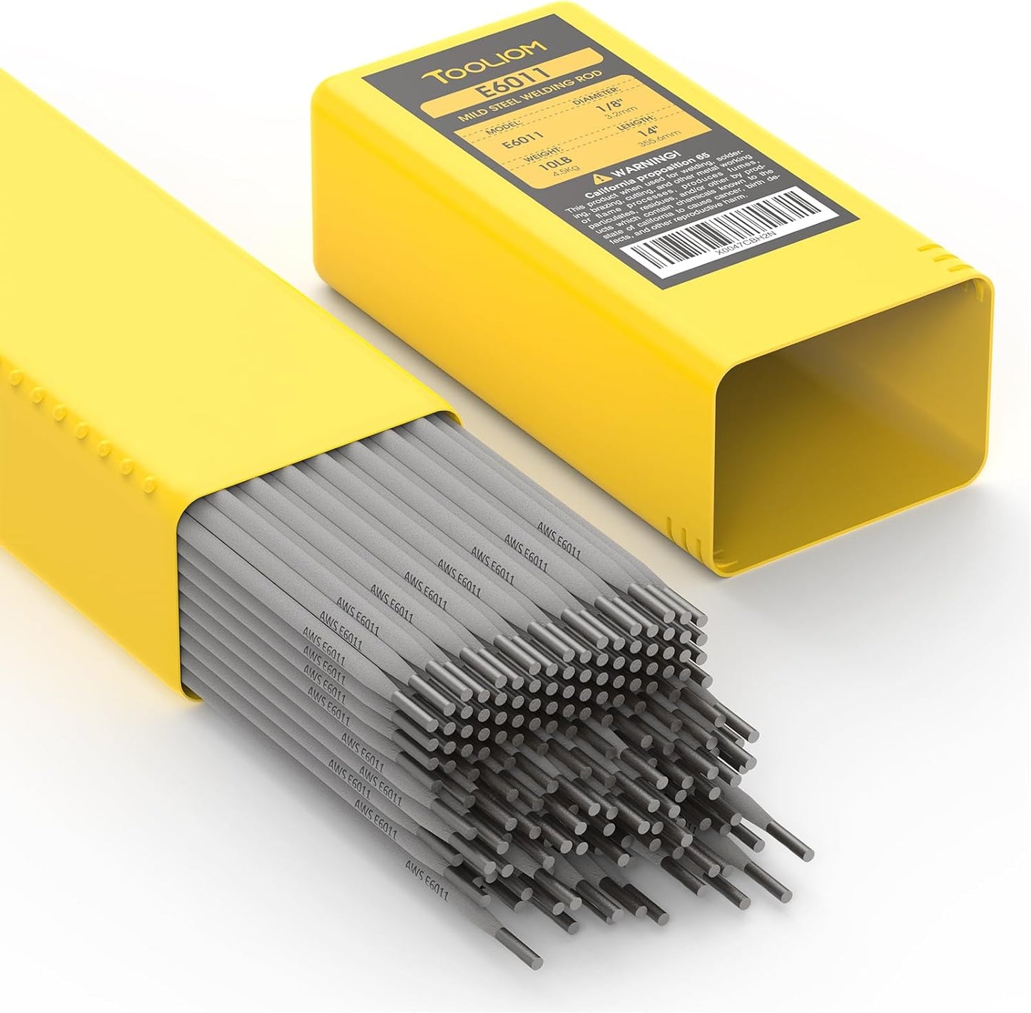 TOOLIOM E7018 Low Hydrogen Welding Rod 1/8" 10LB Carbon Steel Stick Electrodes