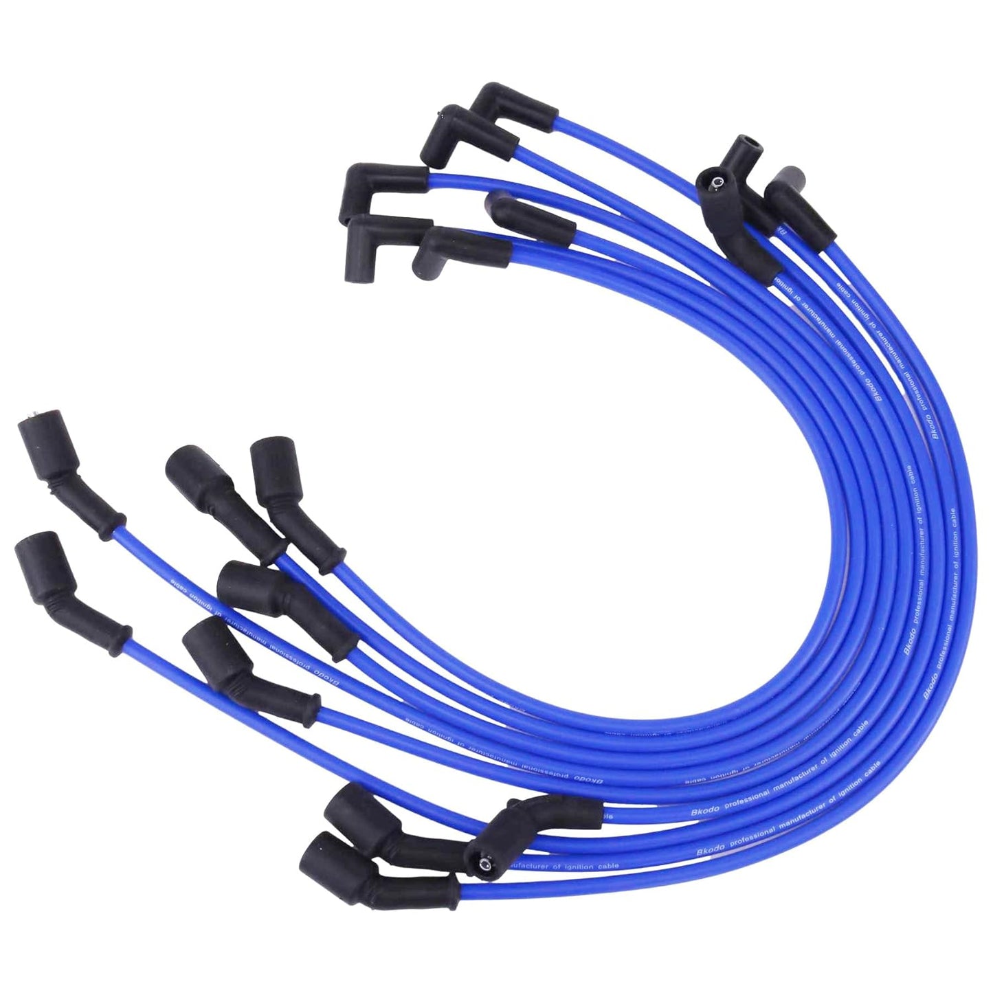 Spark Plug Ignition Wires 84863656A1 18-8828-1 Comaptible with Mercruiser MPI V8 5.0L 5.7L 6.2L Fuel Injected Engines with The Flat Cap