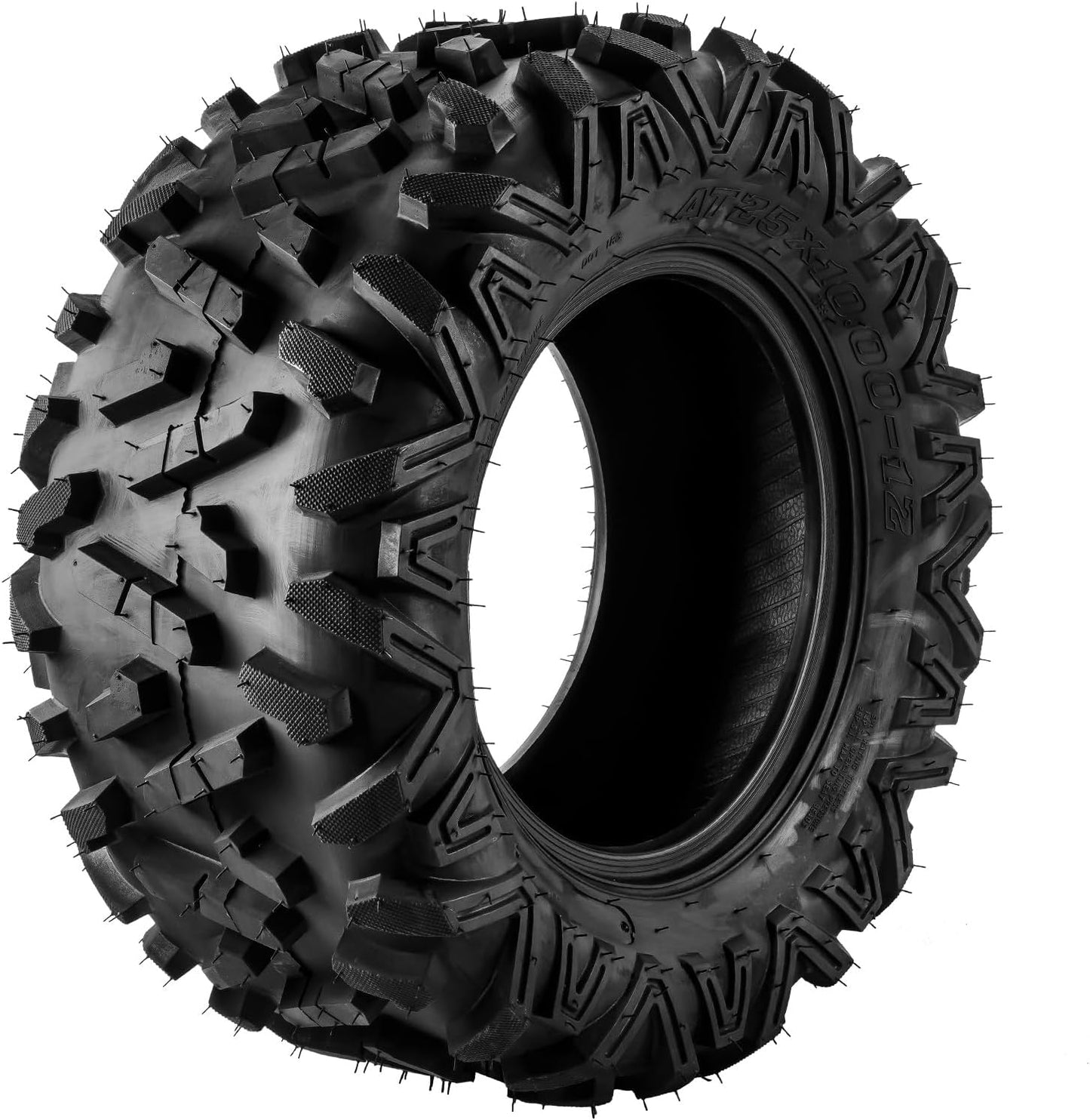 25x10-12 ATV UTV all-terrain Tires 6PR, 25x10x12 ATV Tires, for ATV, UTV, Go Kart, Mud, Sand, Golf Cart or Lawn Mower, 2 Pack Z-199-1