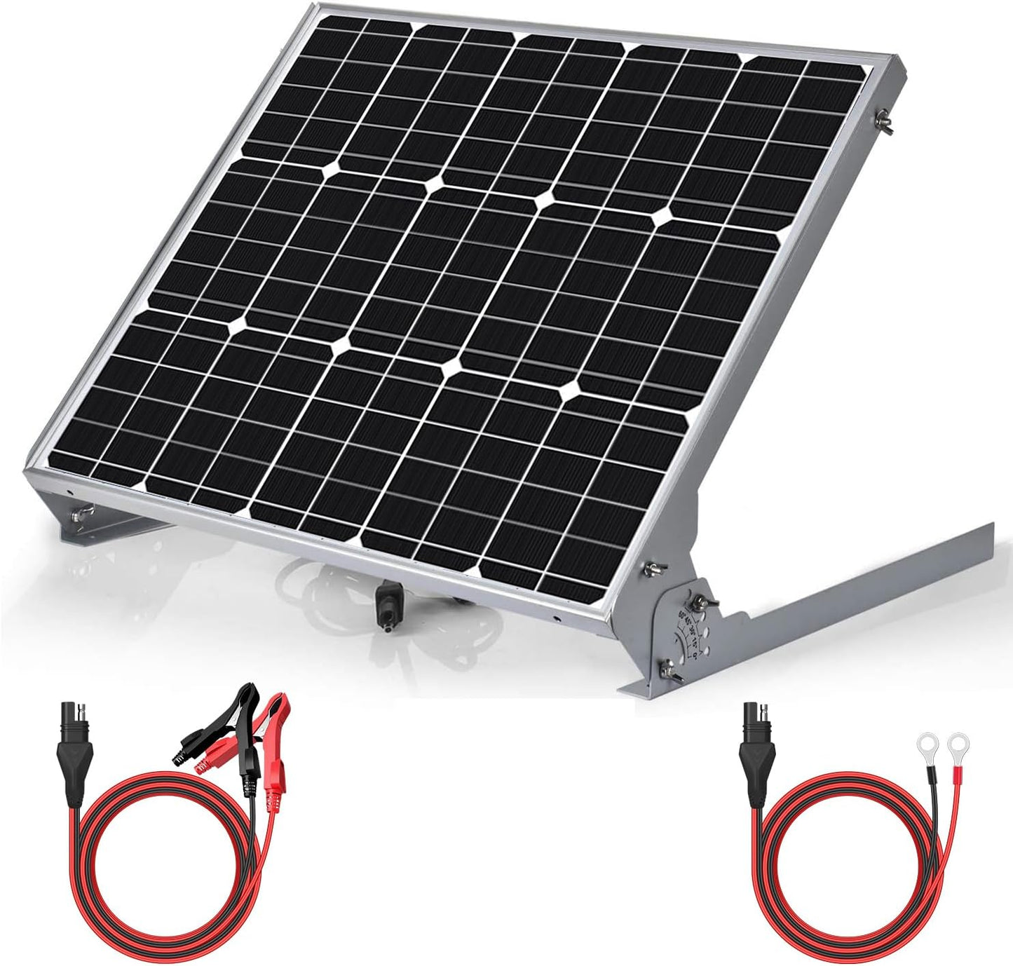 SUNER POWER 10W 12V Solar Battery Charger Maintainer, Built-in Smart MPPT Charge Controller, Adjustable Mount Bracket, Waterproof 10 Watt Solar Panel Kits for Car Automotive Boat Marine RV Trailer
