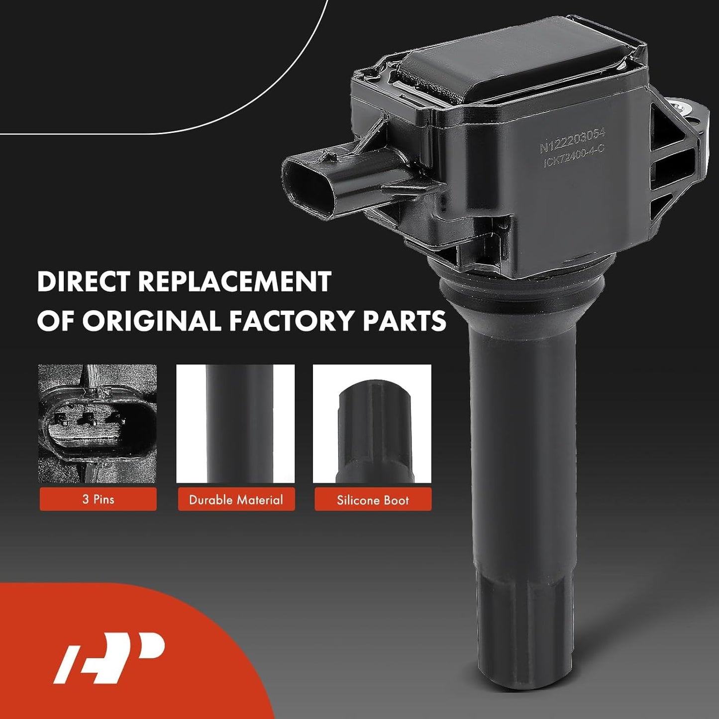 A-Premium Set of 4 Ignition Coil Pack and Iridium Spark Plugs Compatible with Subaru Outback 2013-2014, Forester 2014-2016, Impreza 2013-2015, XV Crosstrek 2013-2014, Legacy 2013-2014, 2.0L 2.5L