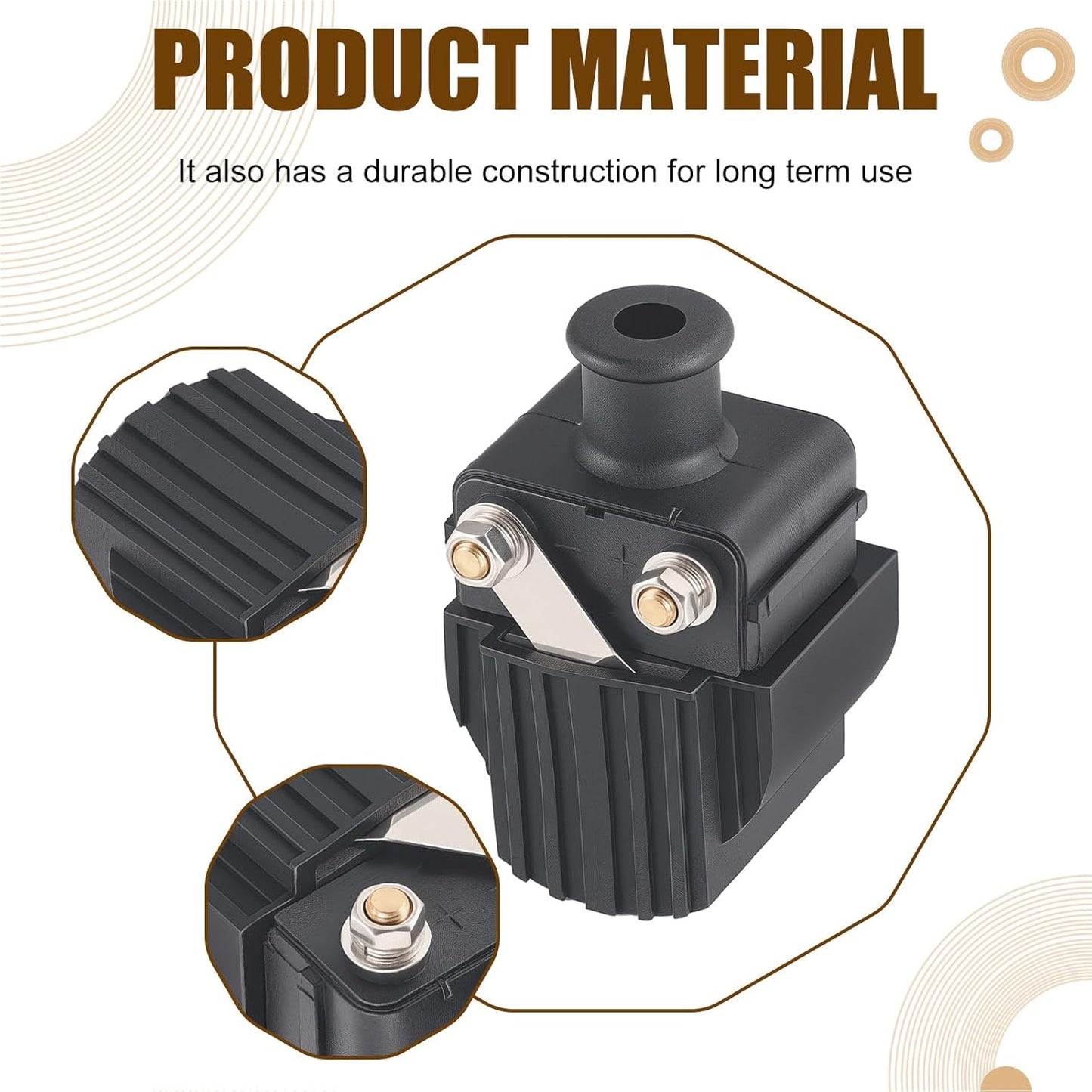 4Pcs Ignition Coil for Mercury-Mercruiser 2-Storker 6-300HP Chrysler Force 40-150HP Outboard Boat 339-832757A4
