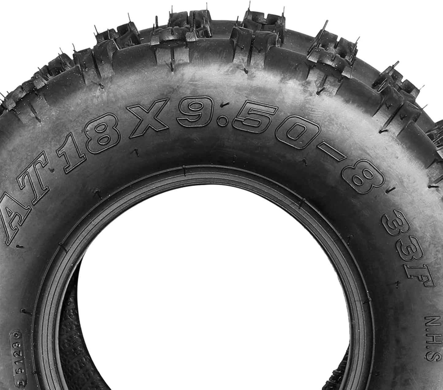 Set of 2 18X9.5-8 All Terrain ATV UTV Tires 18X9.5X8 Tubeless Sport Tires 4PR