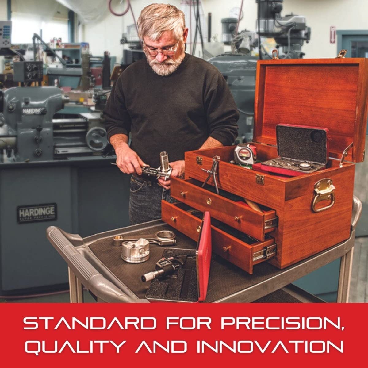 Starrett Basic Electronic Tool Set with 6" Slide Caliper and 1" Micrometer in a Protective Case for Electronic Measuring - Without Output, Quick and Easy Adjustment - S766AZ