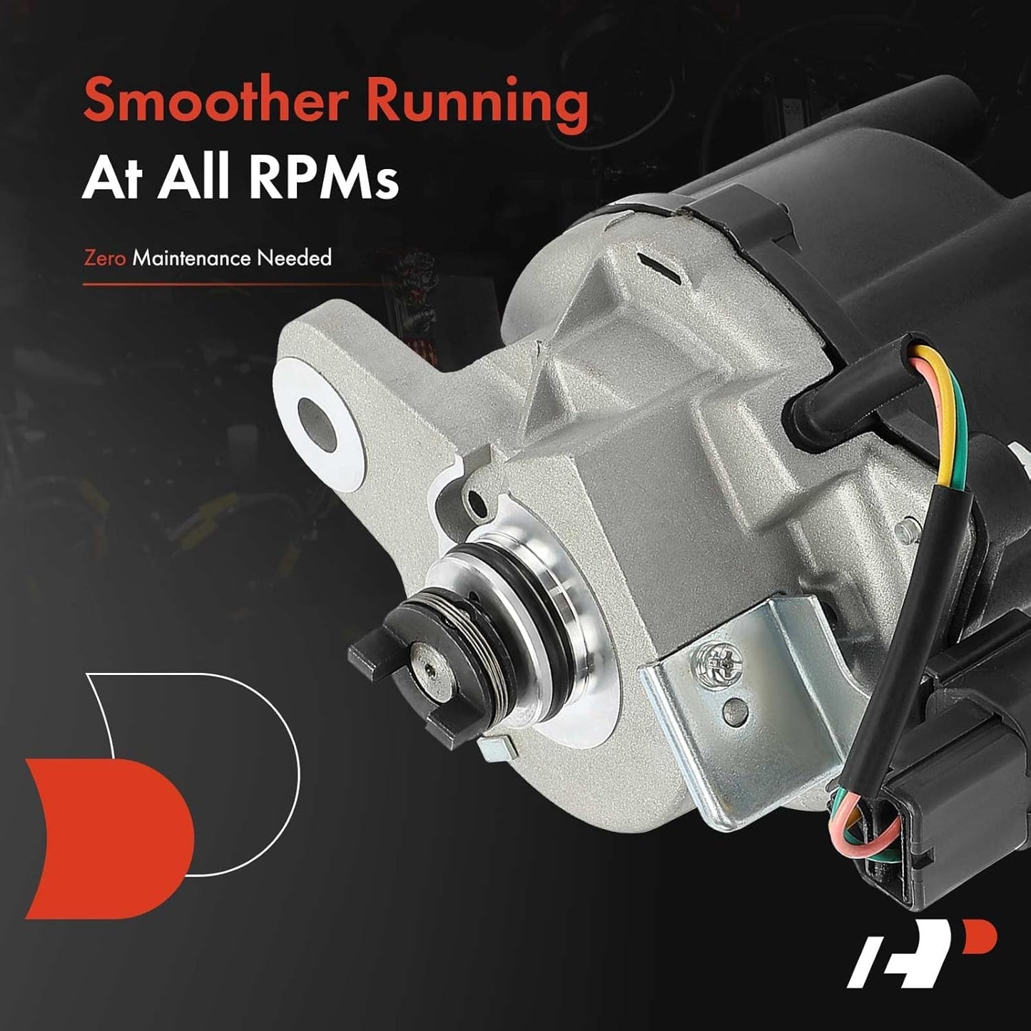 A-Premium Ignition Distributor with Cap and Rotor Compatible with Honda Accord 1995 1996 1997, 2.7L, Replace# 30105P0GA02, HT03