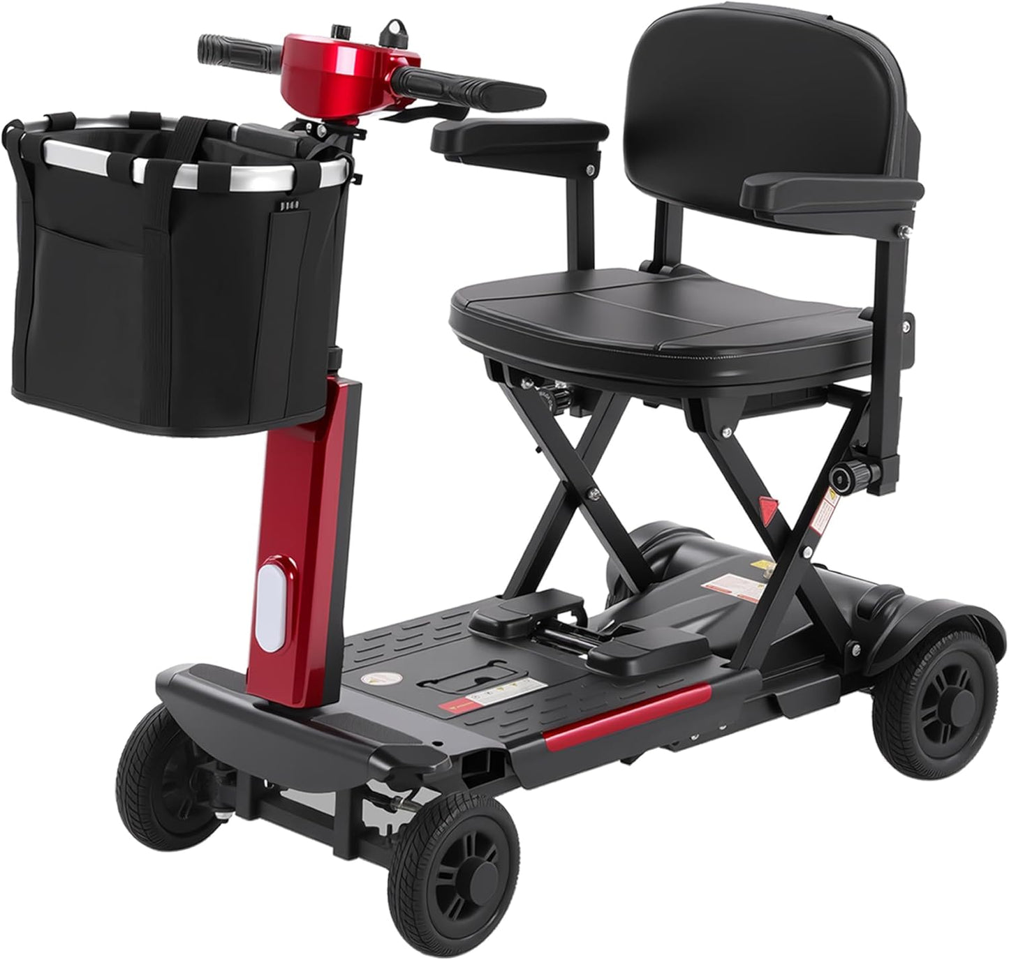 15/30 Miles 4 Wheels Mobility Scooter for Adults&Seniors Up to 300LBS, 350W Electric Powered Wheelchair Device w/Extended Battery, Dual Baskets, Rotating Seat, USB Charging