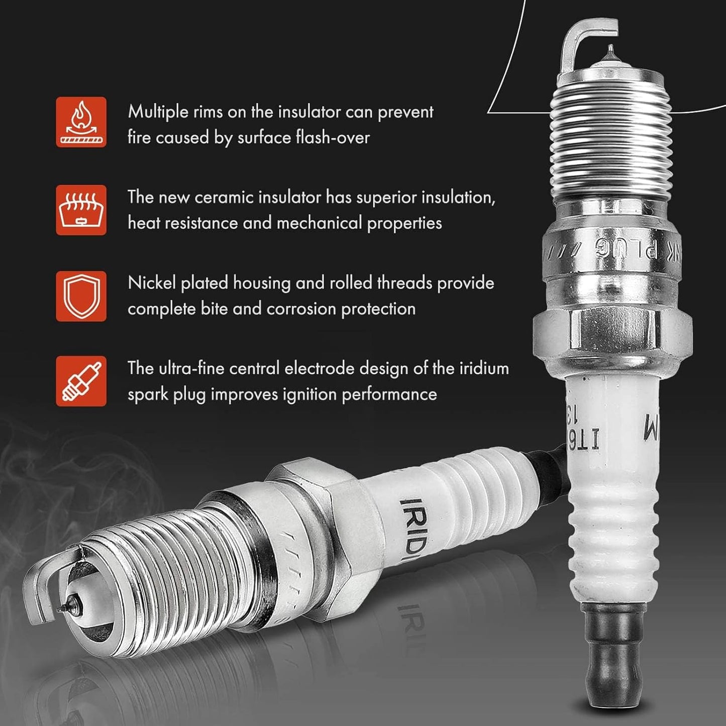 A-Premium Ignition Coils and Spark Plugs Kits Compatible with Ford Explorer 2006-2010, Explorer Sport Trac 2007-2010, Mustang 2005-2010, Ranger 2001-2011 & Mazda B4000 2001-2010 & Mercury Mountaineer