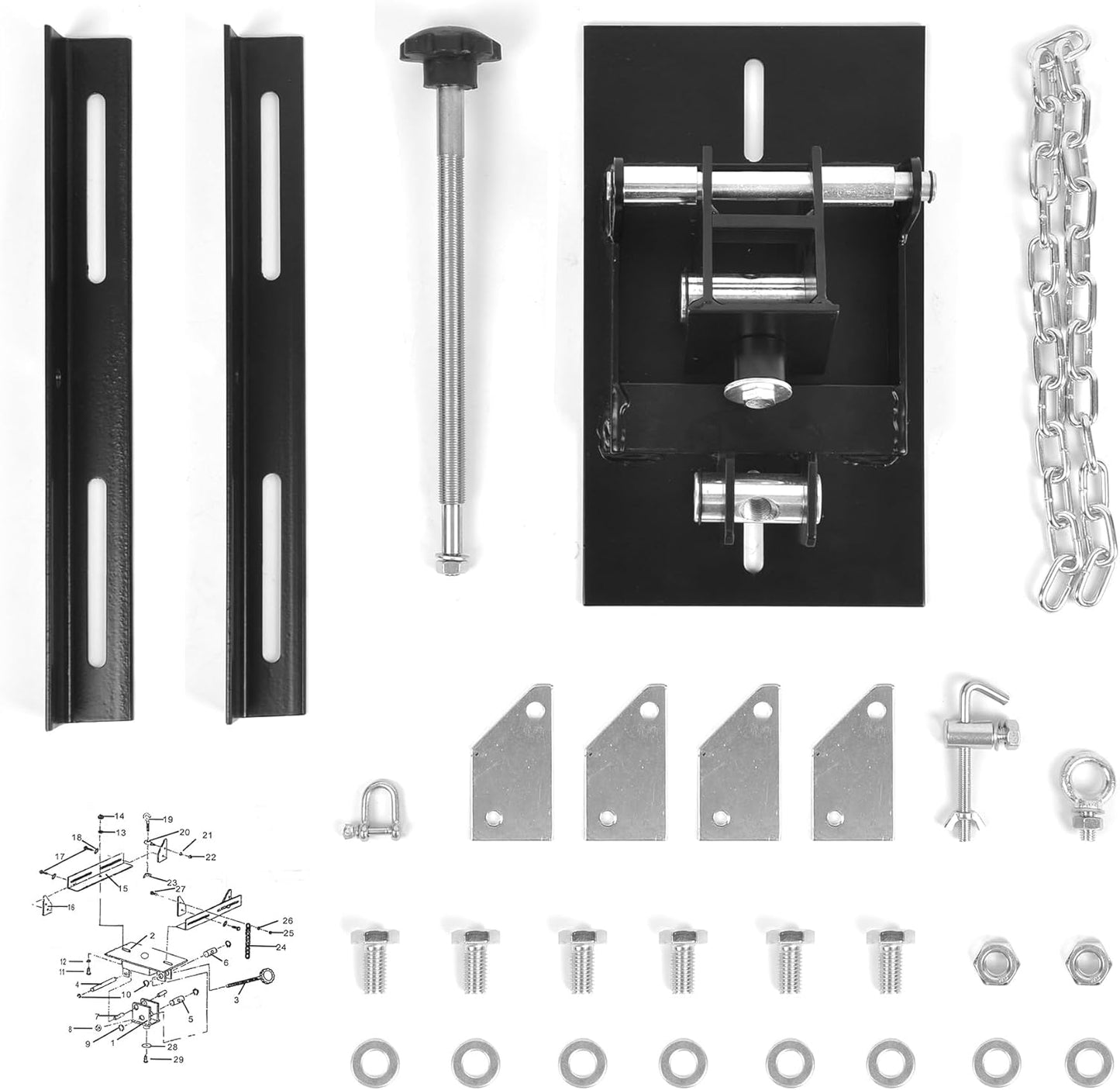 Transmission Jack Adapter for Cars and Trucks, with Capacity of 1100 lbs/0.5 T Loading Gearbox Removal Adaptor for Hydraulic Floor Jack Conversion with 1-1/5” Removable Saddle Shaft