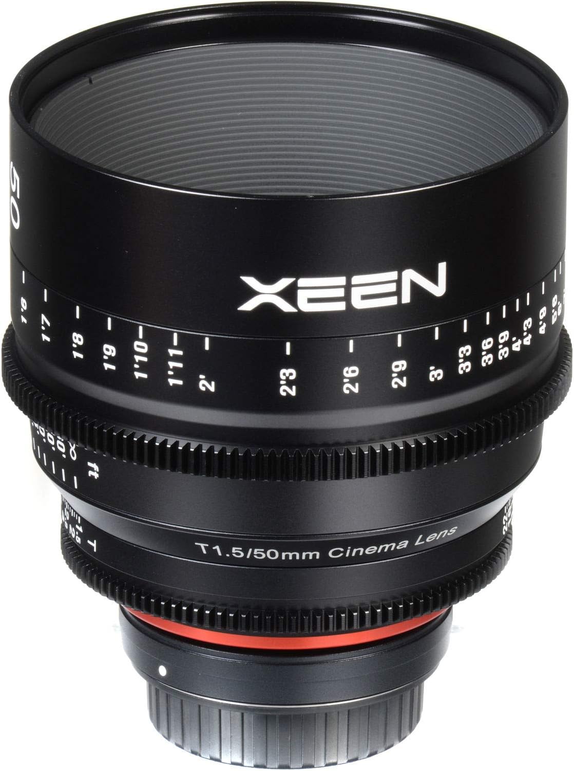 Rokinon Xeen 50mm T1.5 Lens for PL Mount Bundled with Potective Case, Padded Backpack, Tripod and Cleaning Kit
