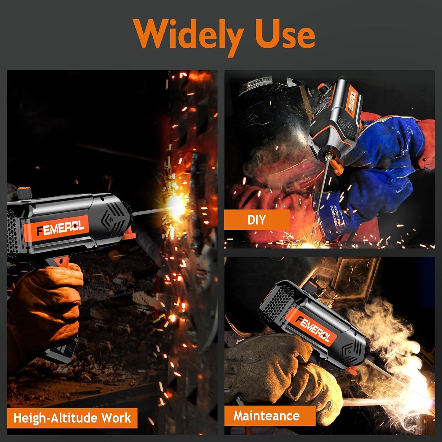 Welding Machine 110V,Handheld Welder, 120A Portable Stick Welder, Hand Held Welder Machine IGBT Inverter Digital Display with Welding Tool Set and Toolbox