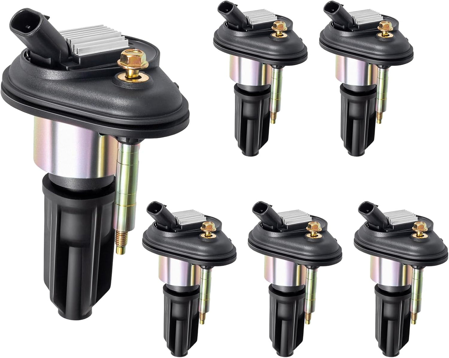 6Pcs Ignition Coil Pack Compatible with Chevy Traverse Impala Malibu Equinox Colorado Camaro & Cadillac CTS SRX ATS XTS & GMC Canyon Acadia Terrain & Buick Enclave LaCrosse & Saturn/Suzuki/Saab UF569
