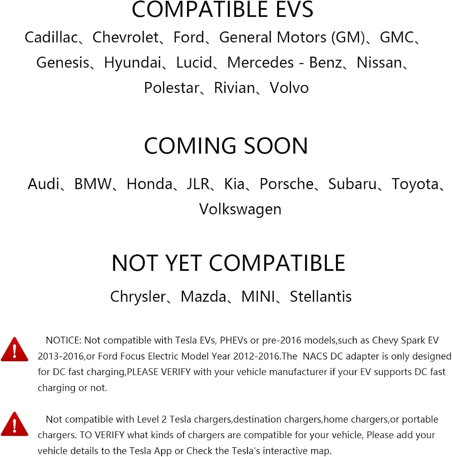 Compatible Tesla Supercharger (NACS) to CCS Electric Vehicle Adapter - 500 Amps / 1,000V - Fast Charging Your CCS1 at Tesla Superchargers